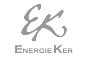 Logo raffigurante la marca EnergieKer. Il logo ha una trasparenza del 40%