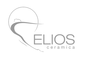 Logo raffigurante la marca Elios Ceramica. Il logo ha una trasparenza del 40%