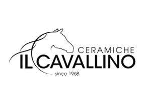 Logo raffigurante la marca Ceramiche il Cavallino.